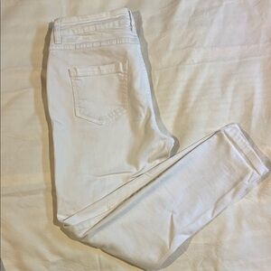 White Distressed Skinny Jeans